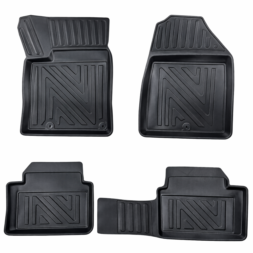 3D Fußmatten für Volvo XC60 Plug-in HYBRID | 2022-2026 | Carbonfaser-Optik 1